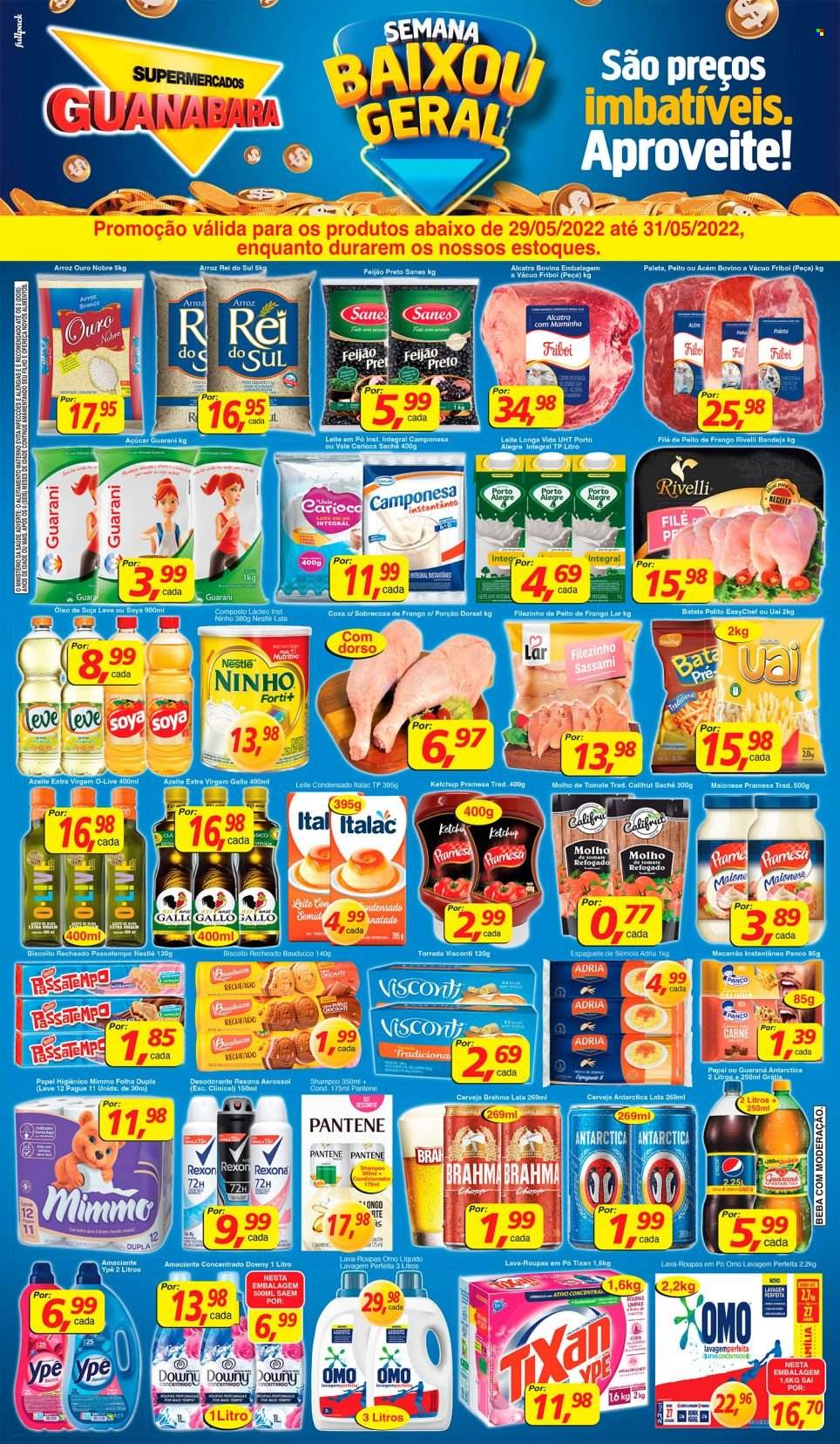 Folheto Supermercados Guanabara - 29/05/2022 - 31/05/2022. Página 1