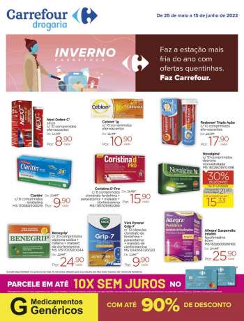 Folheto Carrefour Drogaria - 25/05/2022 - 15/06/2022.
