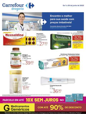 Folheto Carrefour Drogaria - 01/06/2022 - 30/06/2022.