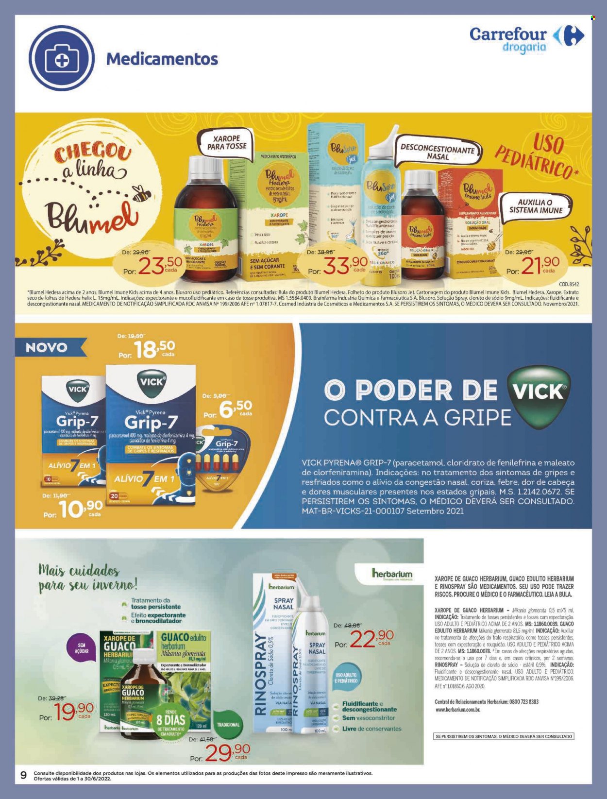 Folheto Carrefour Drogaria - 01/06/2022 - 30/06/2022. Página 9