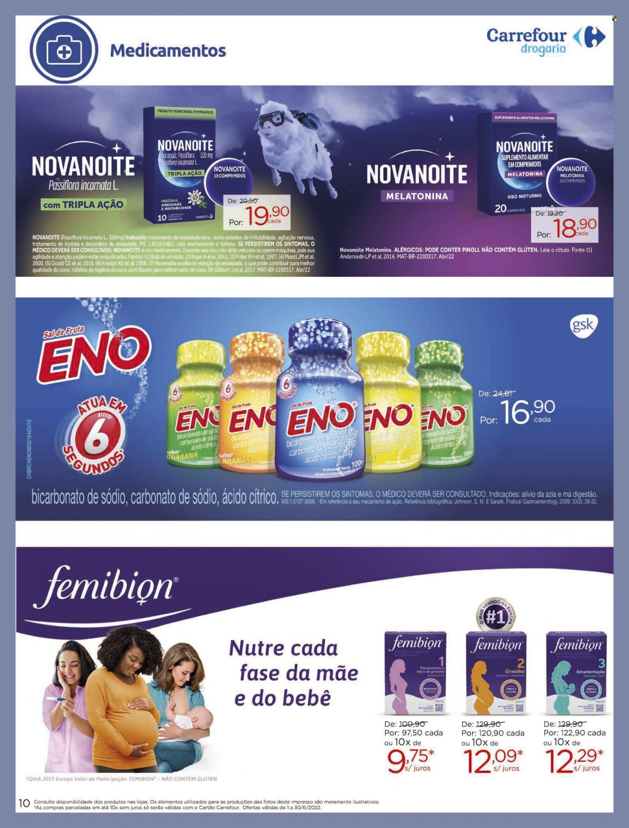 Folheto Carrefour Drogaria - 01/06/2022 - 30/06/2022. Página 10