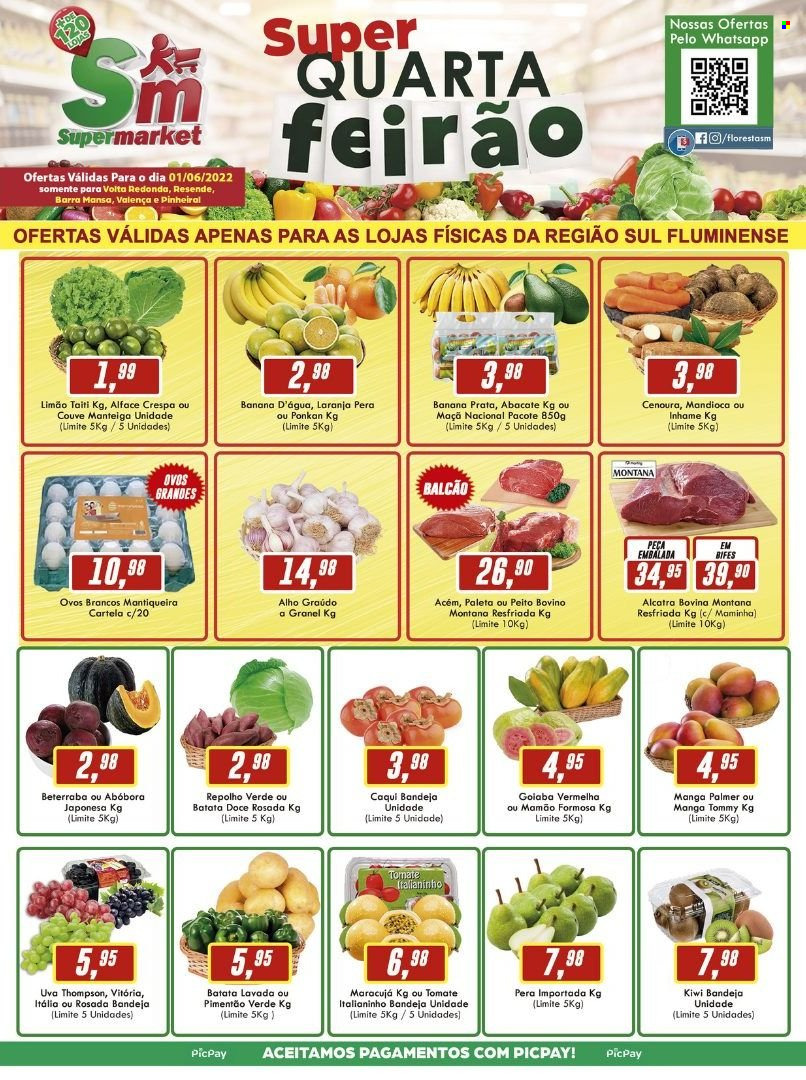Folheto Rede Supermarket - 01/06/2022 - 01/06/2022. Página 1