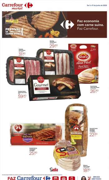 Folheto Carrefour Market - 01/06/2022 - 17/06/2022.