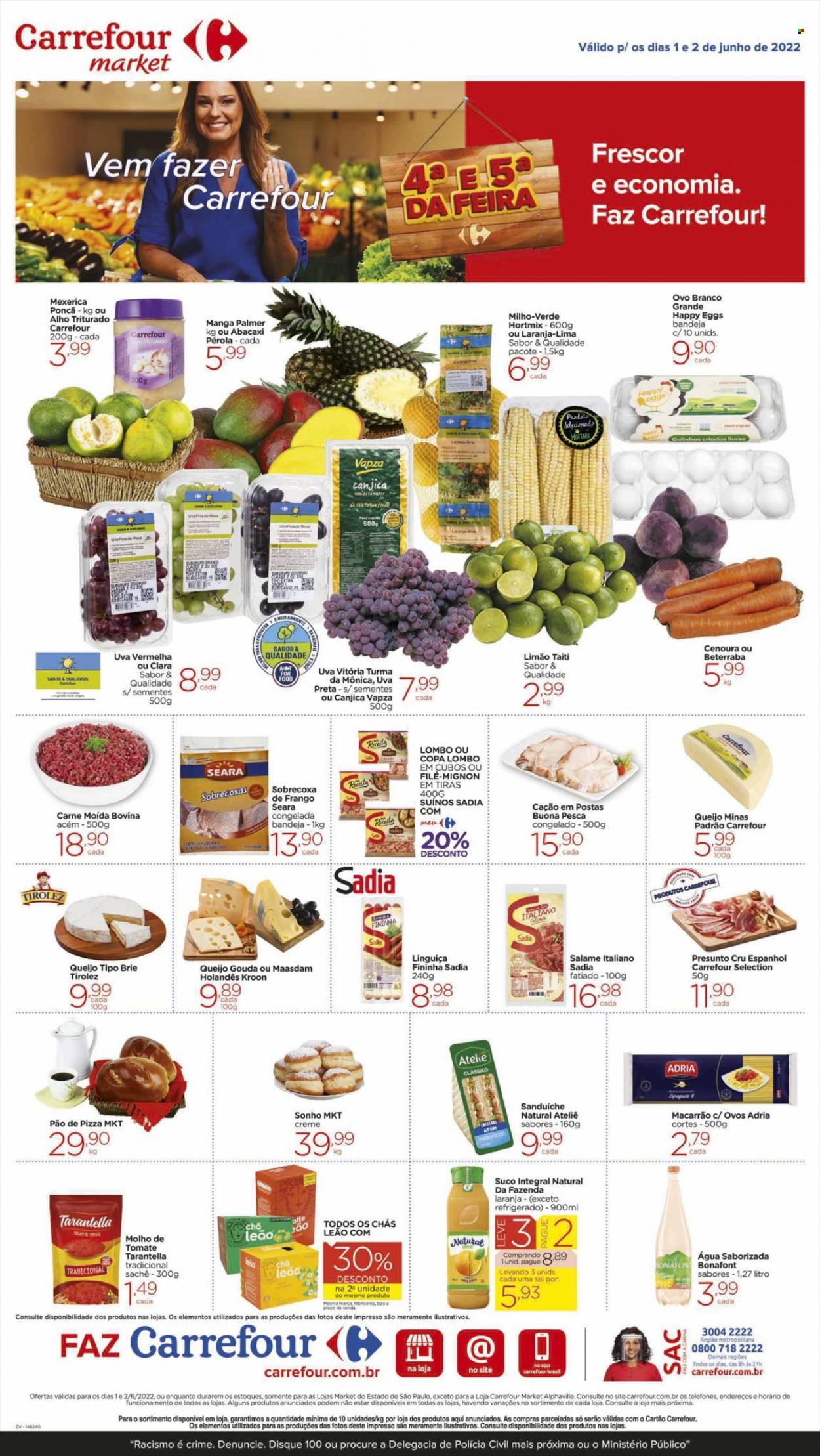 Folheto Carrefour Market - 01/06/2022 - 02/06/2022. Página 1