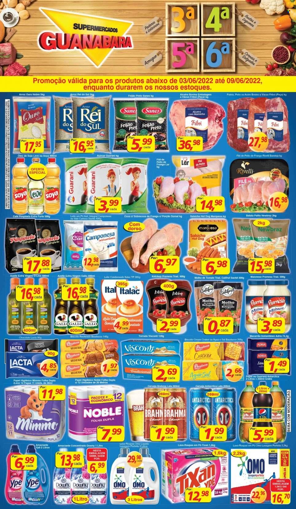 Folheto Supermercados Guanabara - 03/06/2022 - 09/06/2022. Página 1