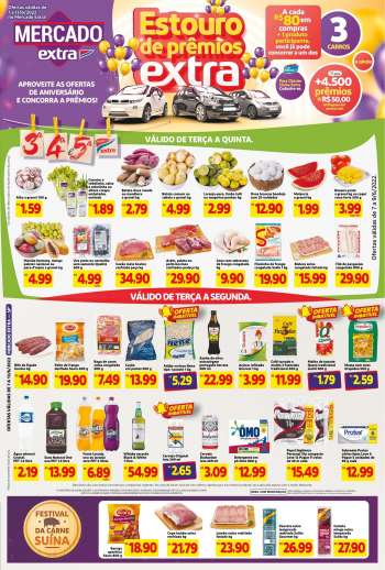Folheto Mercado Extra - 07/06/2022 - 13/06/2022.