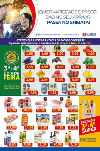 Folheto Shibata Supermercados - 14/06/2022 - 20/06/2022.