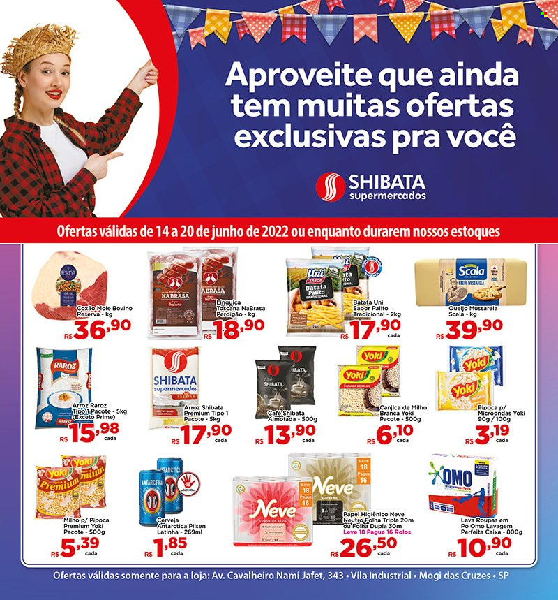 Folheto Shibata Supermercados - 14/06/2022 - 20/06/2022. Página 1