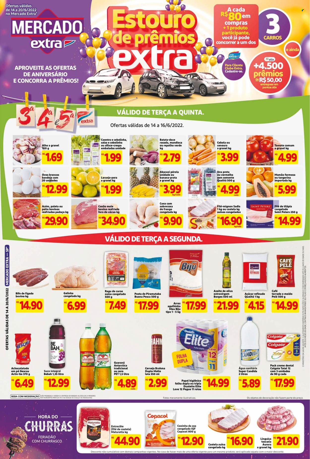 Folheto Mercado Extra - 14/06/2022 - 20/06/2022. Página 1