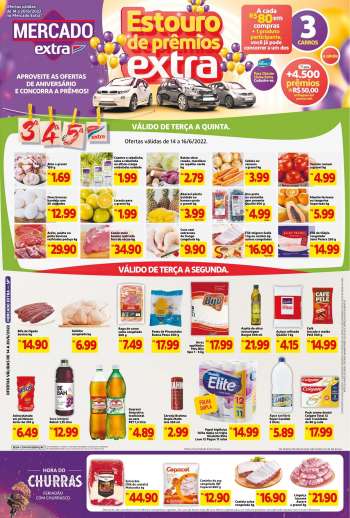 Folheto Mercado Extra - 14/06/2022 - 20/06/2022.