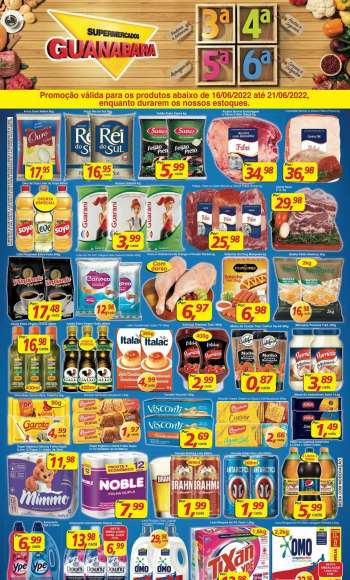 Folheto Supermercados Guanabara - 16/06/2022 - 21/06/2022.