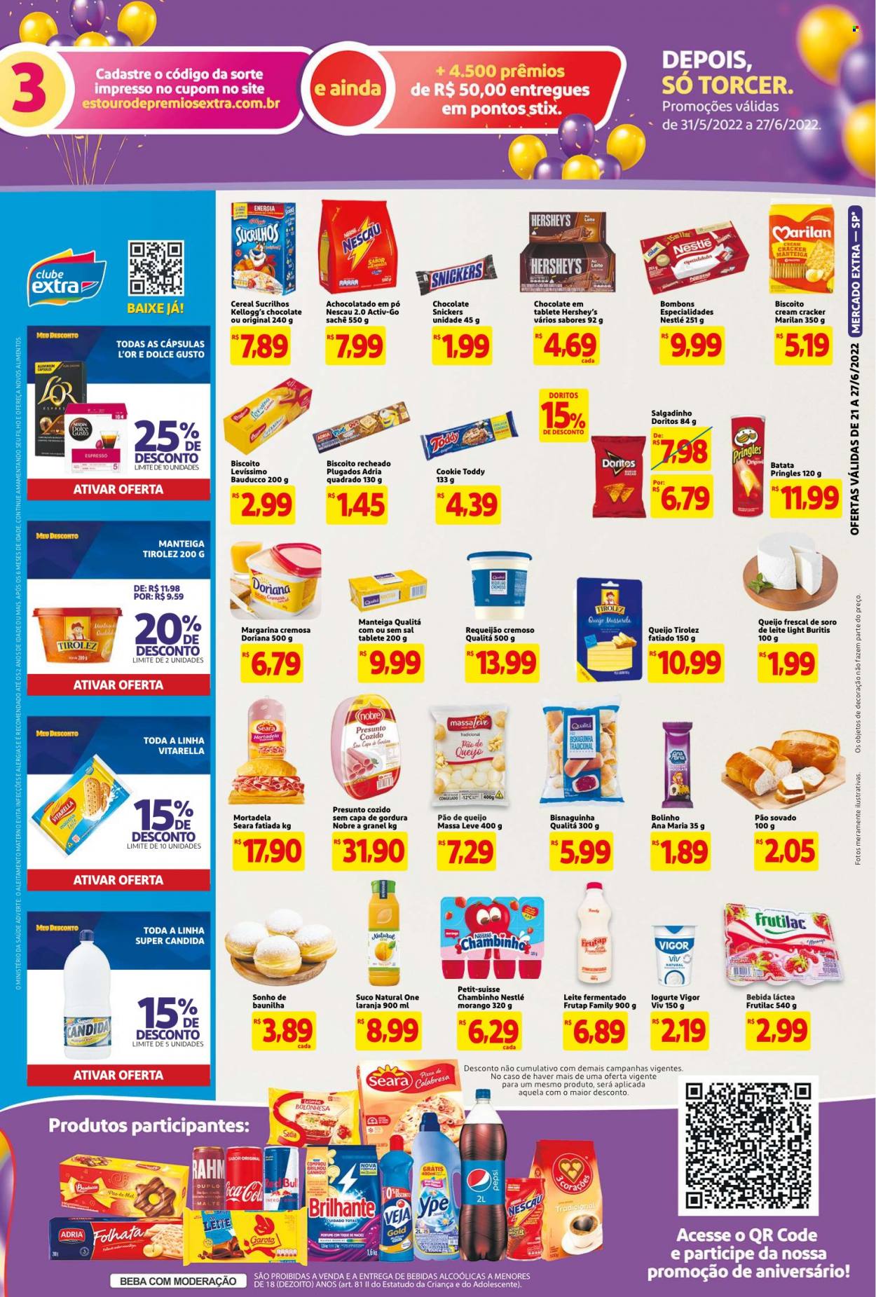 Folheto Mercado Extra - 21/06/2022 - 27/06/2022. Página 3