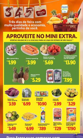 Folheto Mini Extra - 21/06/2022 - 23/06/2022.