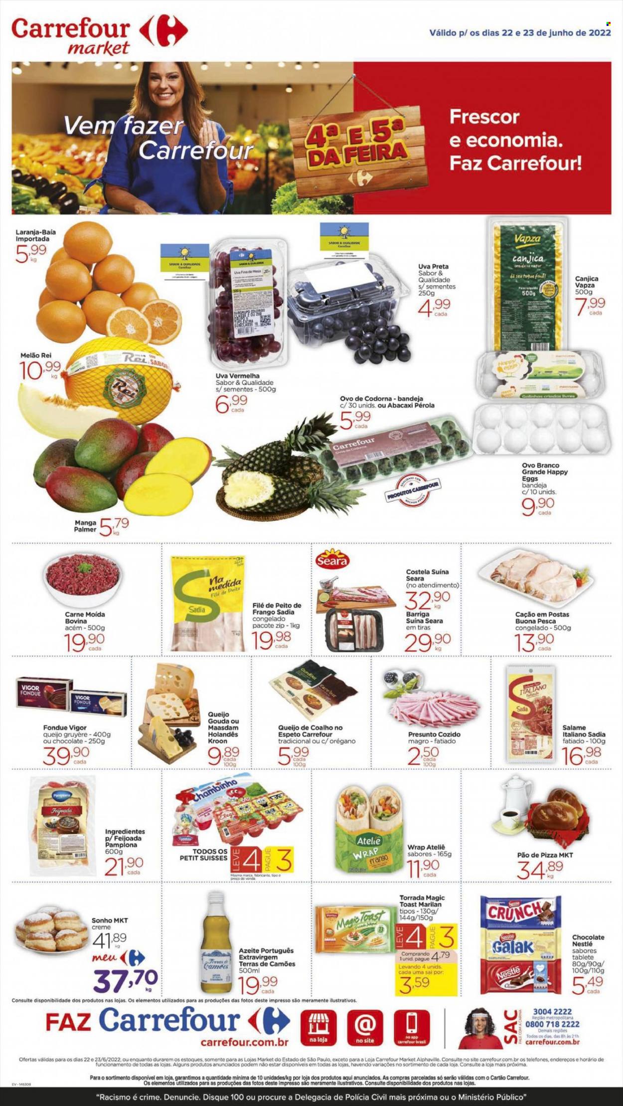 Folheto Carrefour Market - 22/06/2022 - 23/06/2022. Página 1