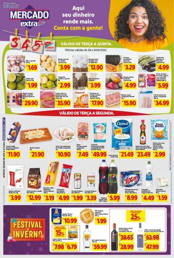 Folheto Mercado Extra - 28/06/2022 - 04/07/2022.