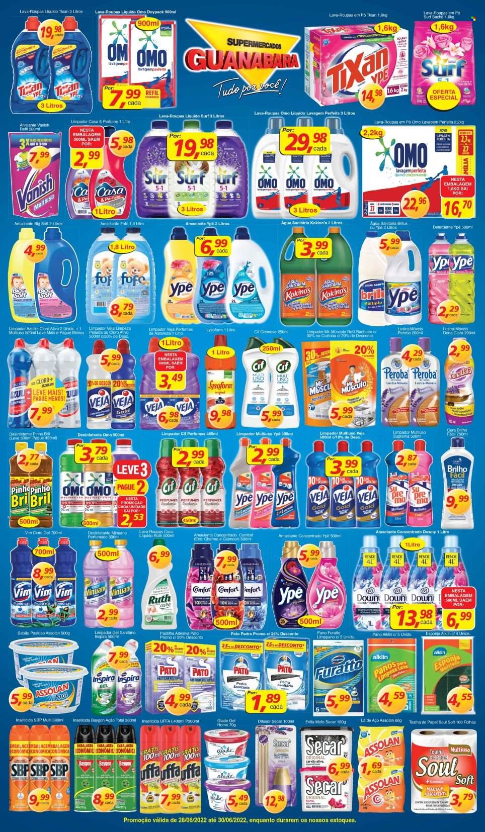 Folheto Supermercados Guanabara - 28/06/2022 - 30/06/2022. Página 12
