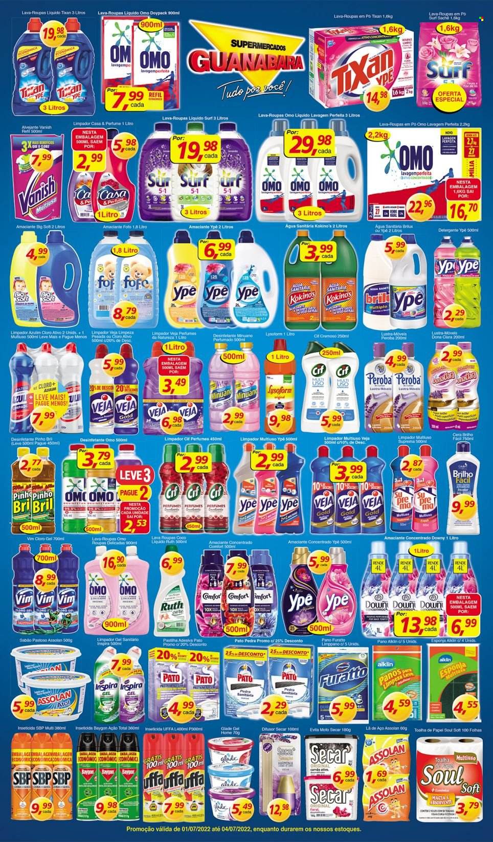 Folheto Supermercados Guanabara - 01/07/2022 - 04/07/2022. Página 12