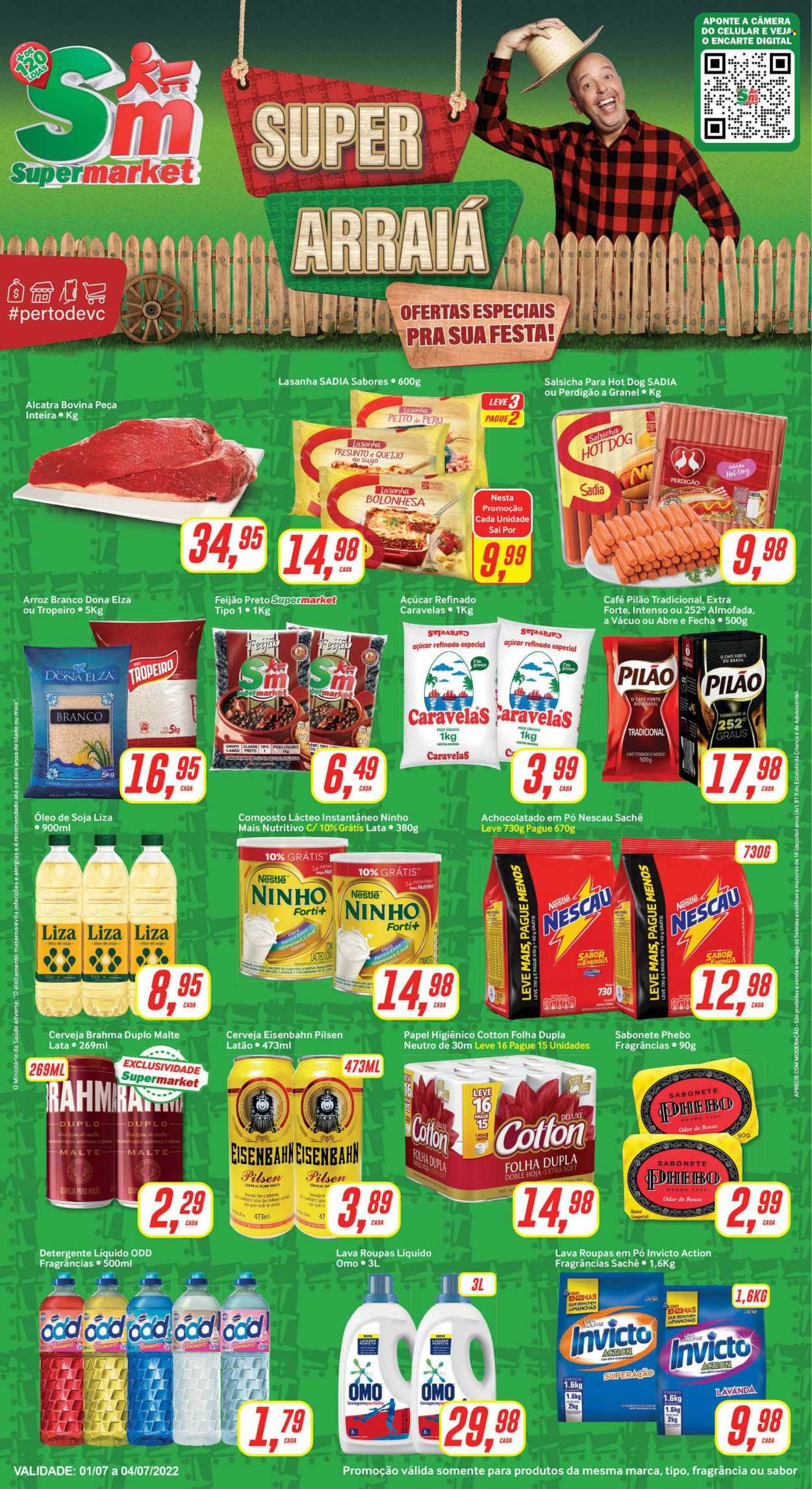 Folheto Rede Supermarket - 01/07/2022 - 04/07/2022. Página 1