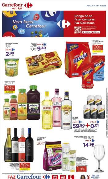 Folheto Carrefour Market - 01/07/2022 - 11/07/2022.