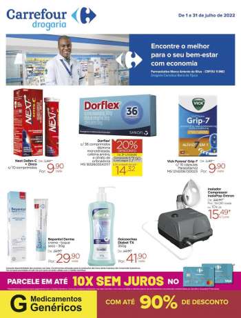 Folheto Carrefour Drogaria - 01/07/2022 - 31/07/2022.