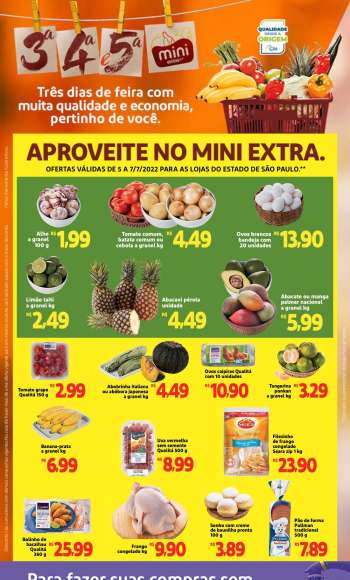 Folheto Mini Extra - 05/07/2022 - 07/07/2022.