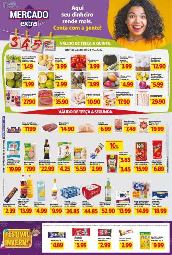 Folheto Mercado Extra - 05/07/2022 - 11/07/2022.