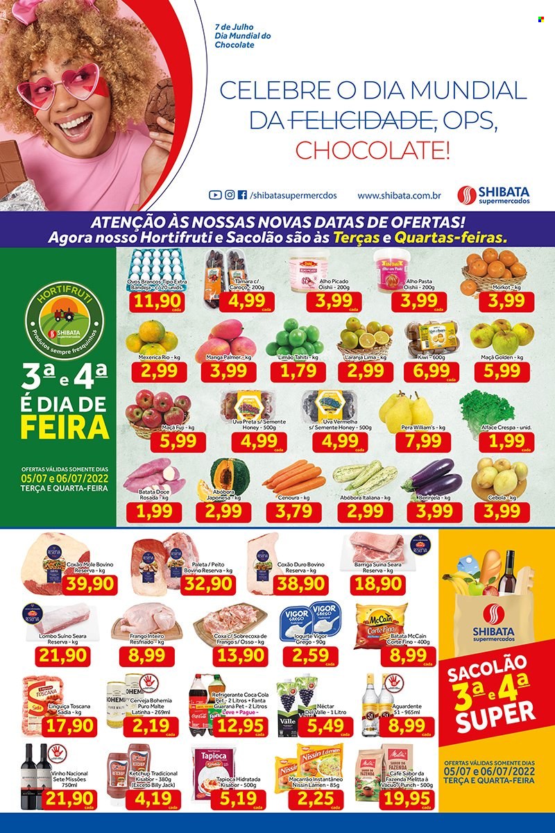 Folheto Shibata Supermercados - 05/07/2022 - 11/07/2022. Página 1