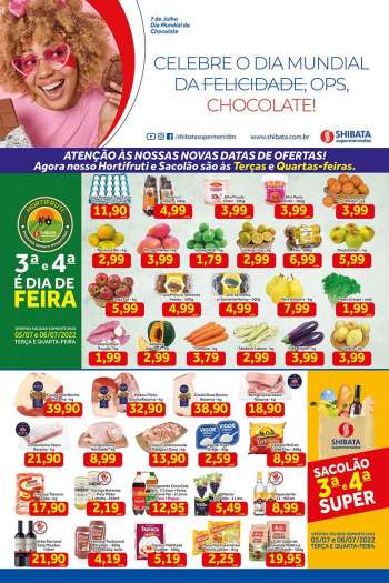 Folheto Shibata Supermercados - 05/07/2022 - 11/07/2022.