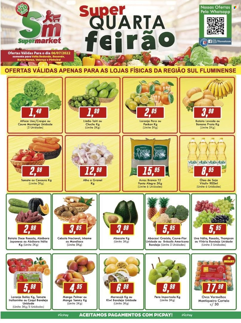 Folheto Rede Supermarket - 06/07/2022 - 06/07/2022. Página 1
