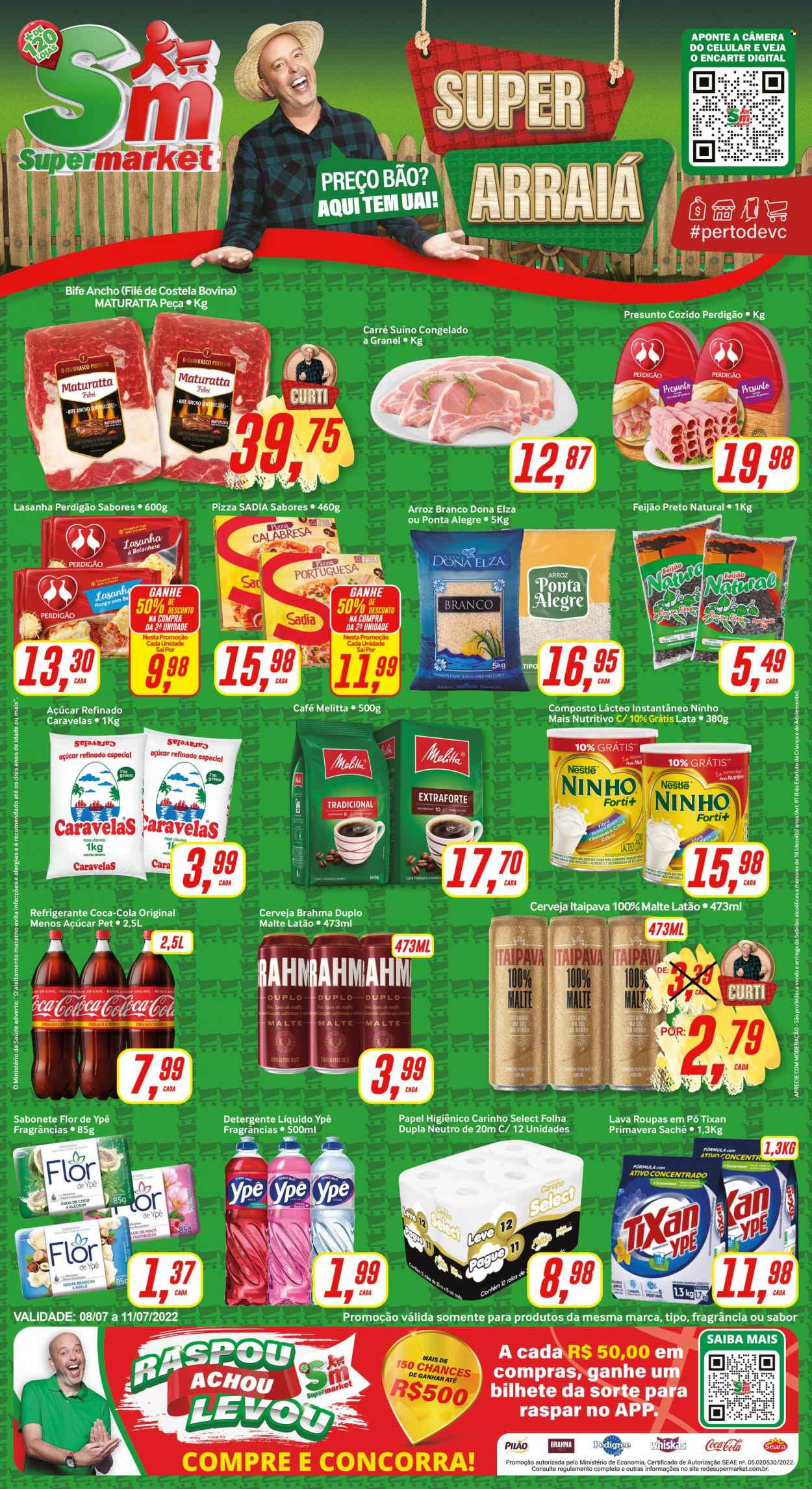 Folheto Rede Supermarket - 08/07/2022 - 11/07/2022. Página 1