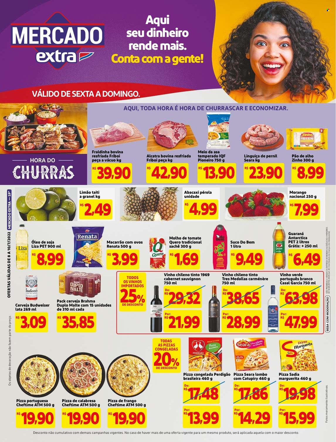 Folheto Mercado Extra - 08/07/2022 - 10/07/2022. Página 1