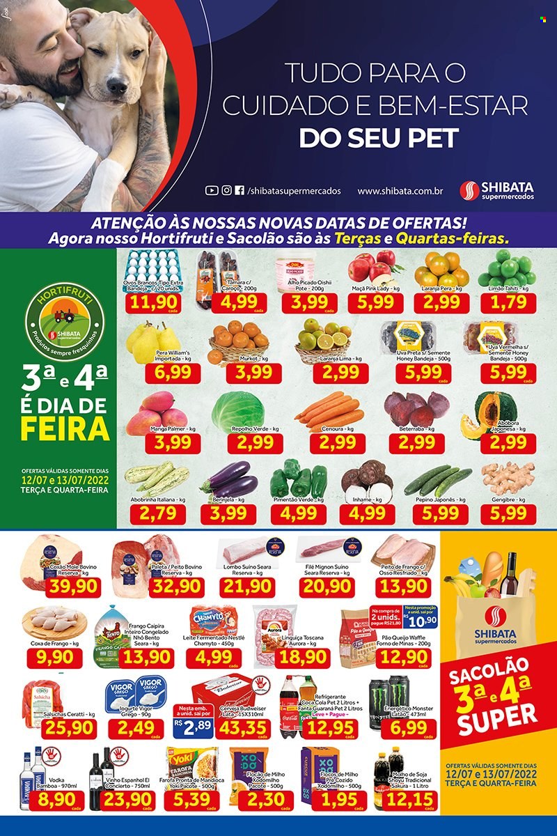 Folheto Shibata Supermercados - 12/07/2022 - 18/07/2022. Página 1
