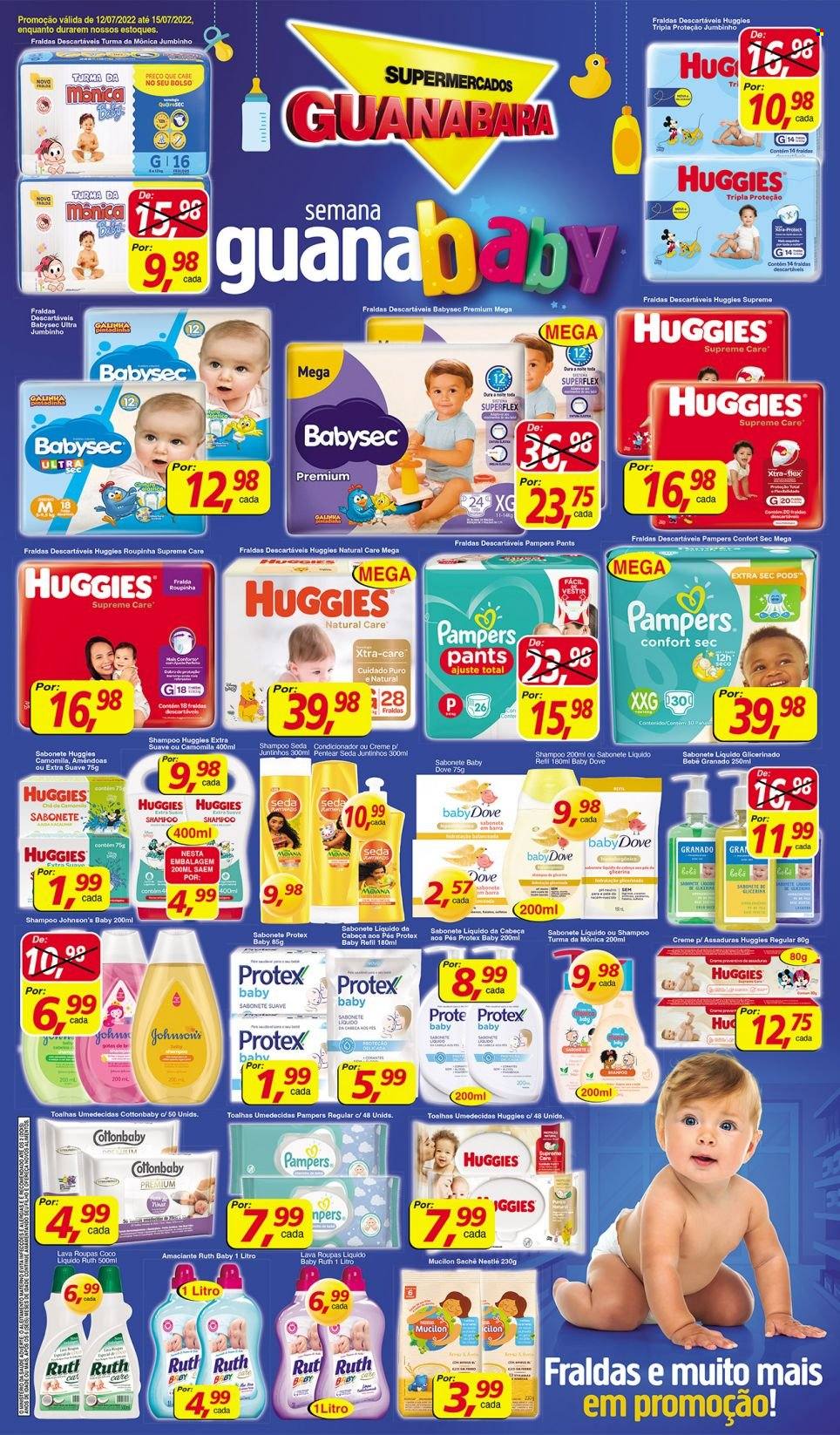 Folheto Supermercados Guanabara - 12/07/2022 - 15/07/2022. Página 1