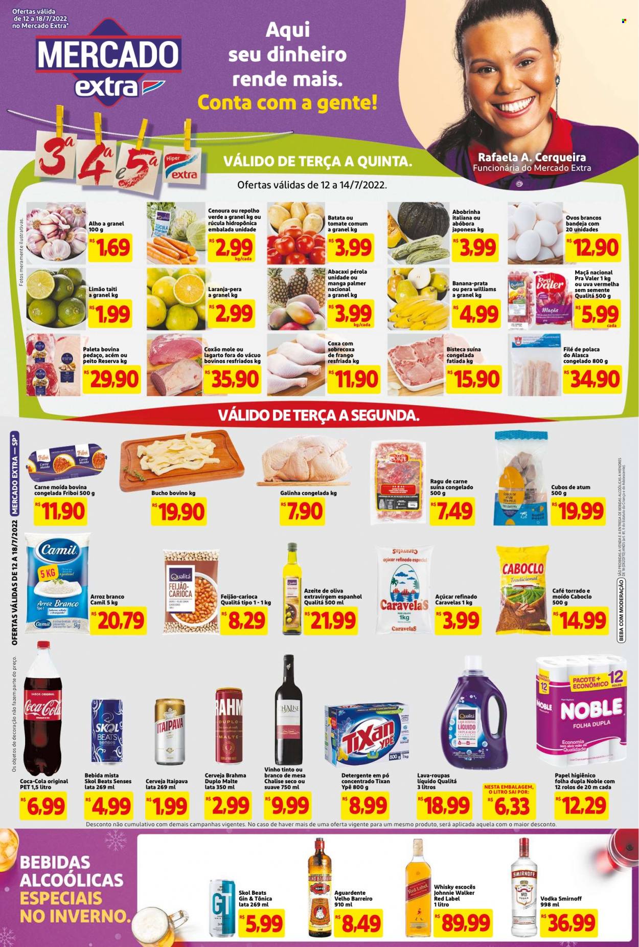 Folheto Mercado Extra - 12/07/2022 - 18/07/2022. Página 1