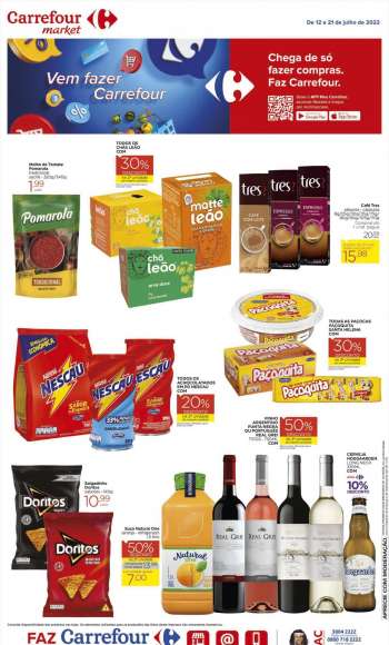 Folheto Carrefour Market - 12/07/2022 - 21/07/2022.