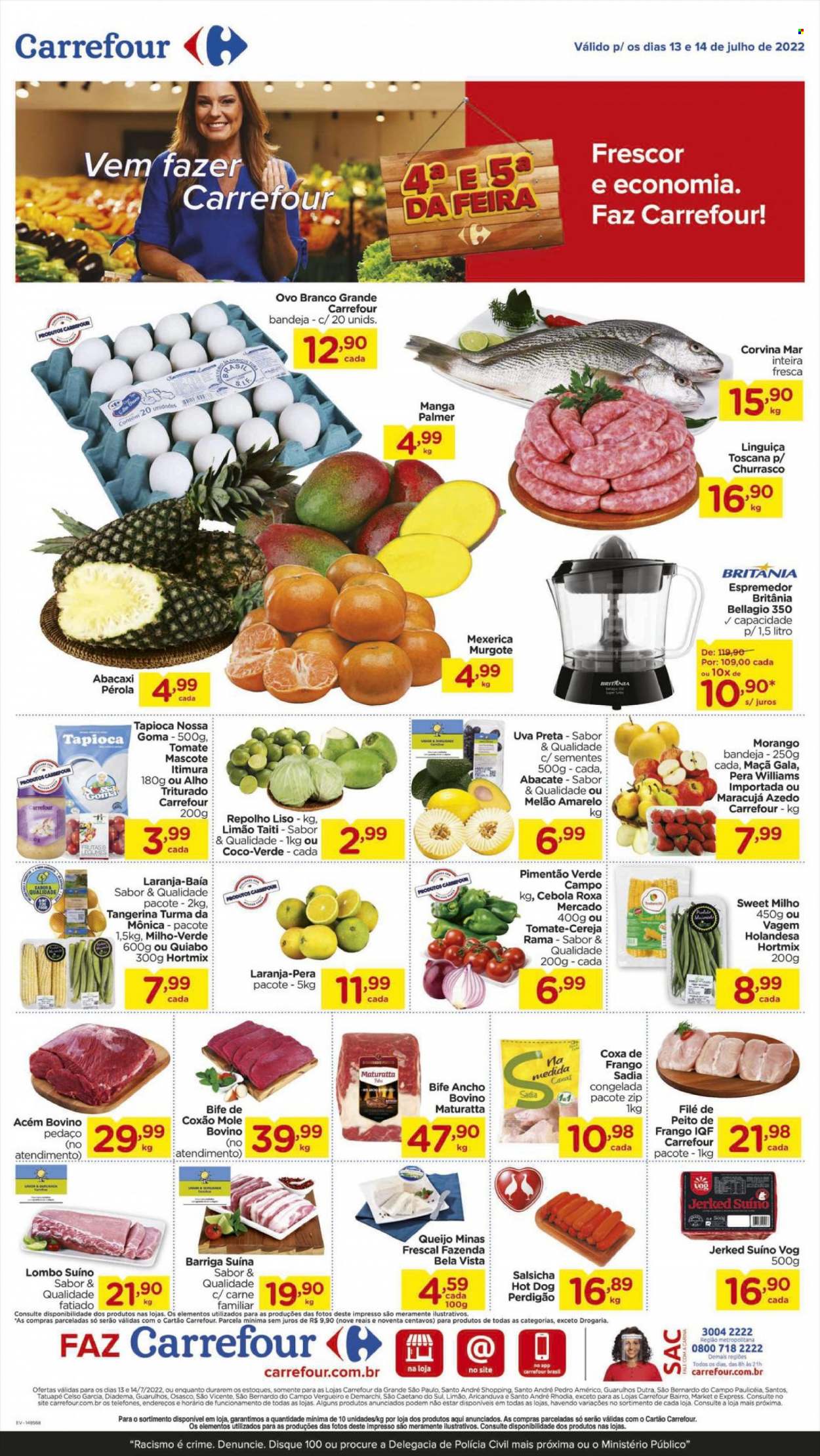 Folheto Carrefour Hiper - 13/07/2022 - 14/07/2022. Página 1
