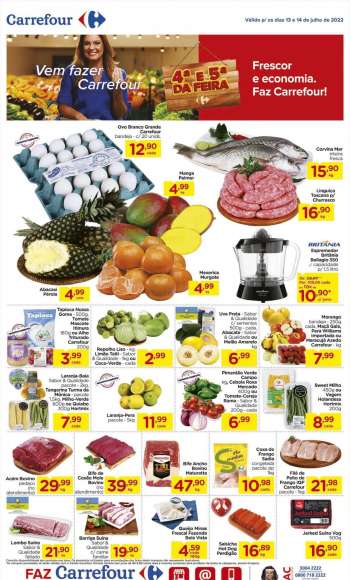 Folheto Carrefour Hiper - 13/07/2022 - 14/07/2022.