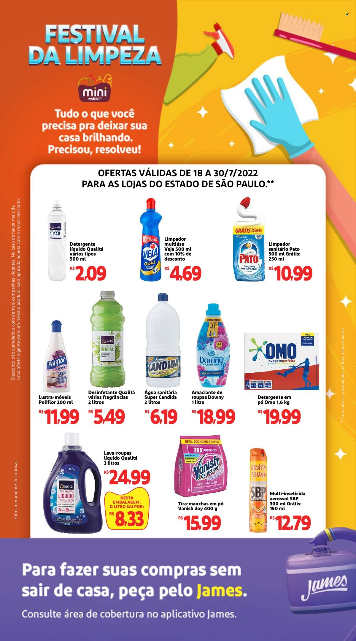 Folheto Mini Extra - 18/07/2022 - 30/07/2022. Página 1