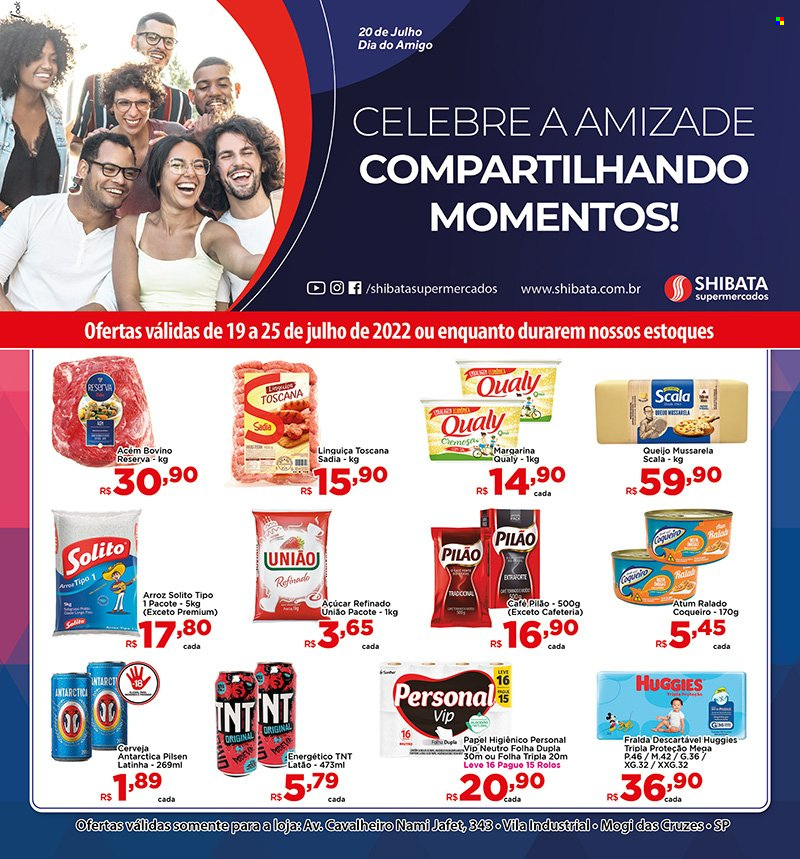 Folheto Shibata Supermercados - 19/07/2022 - 25/07/2022. Página 1