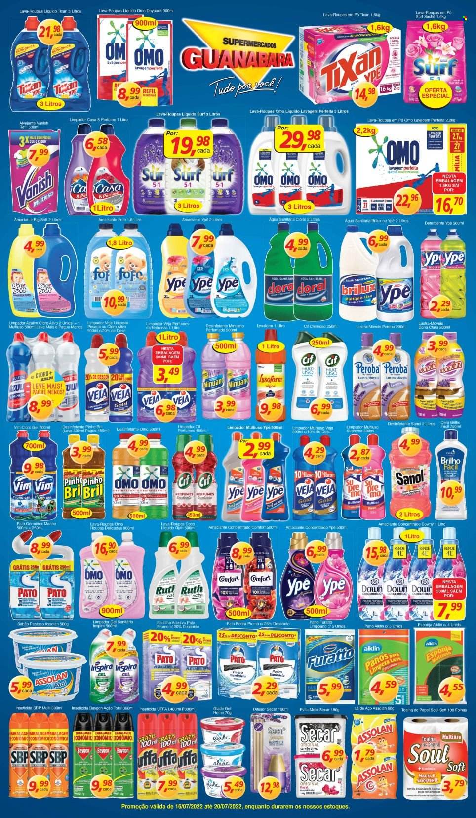 Folheto Supermercados Guanabara - 16/07/2022 - 20/07/2022. Página 12