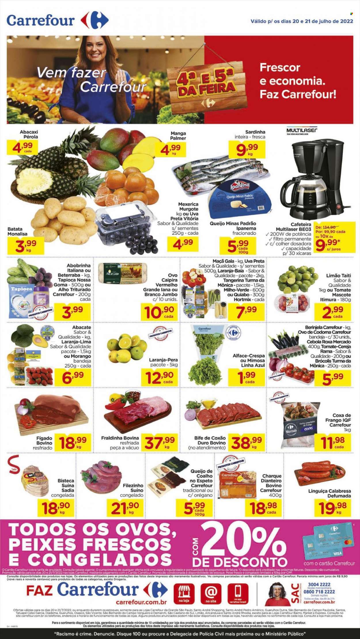 Folheto Carrefour Hiper - 20/07/2022 - 21/07/2022. Página 1
