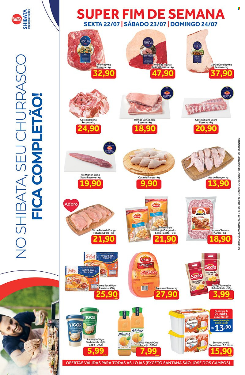 Folheto Shibata Supermercados - 22/07/2022 - 24/07/2022. Página 1