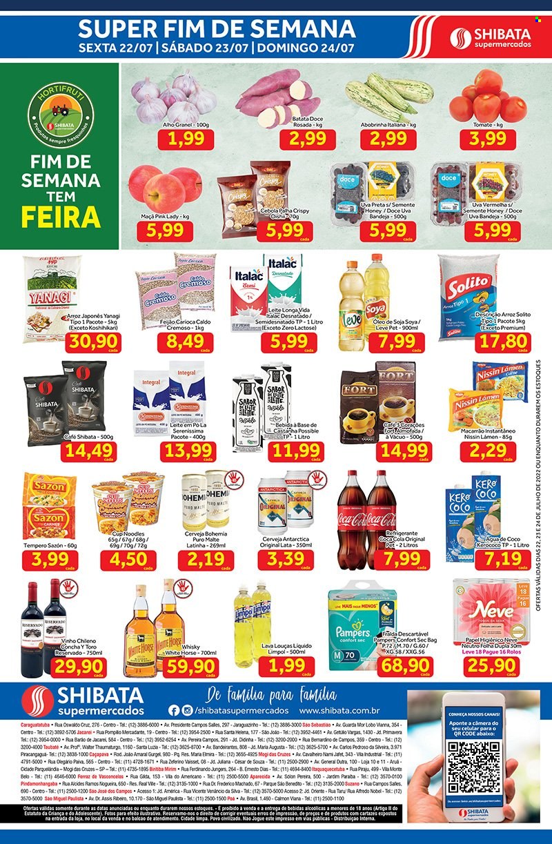Folheto Shibata Supermercados - 22/07/2022 - 24/07/2022. Página 2