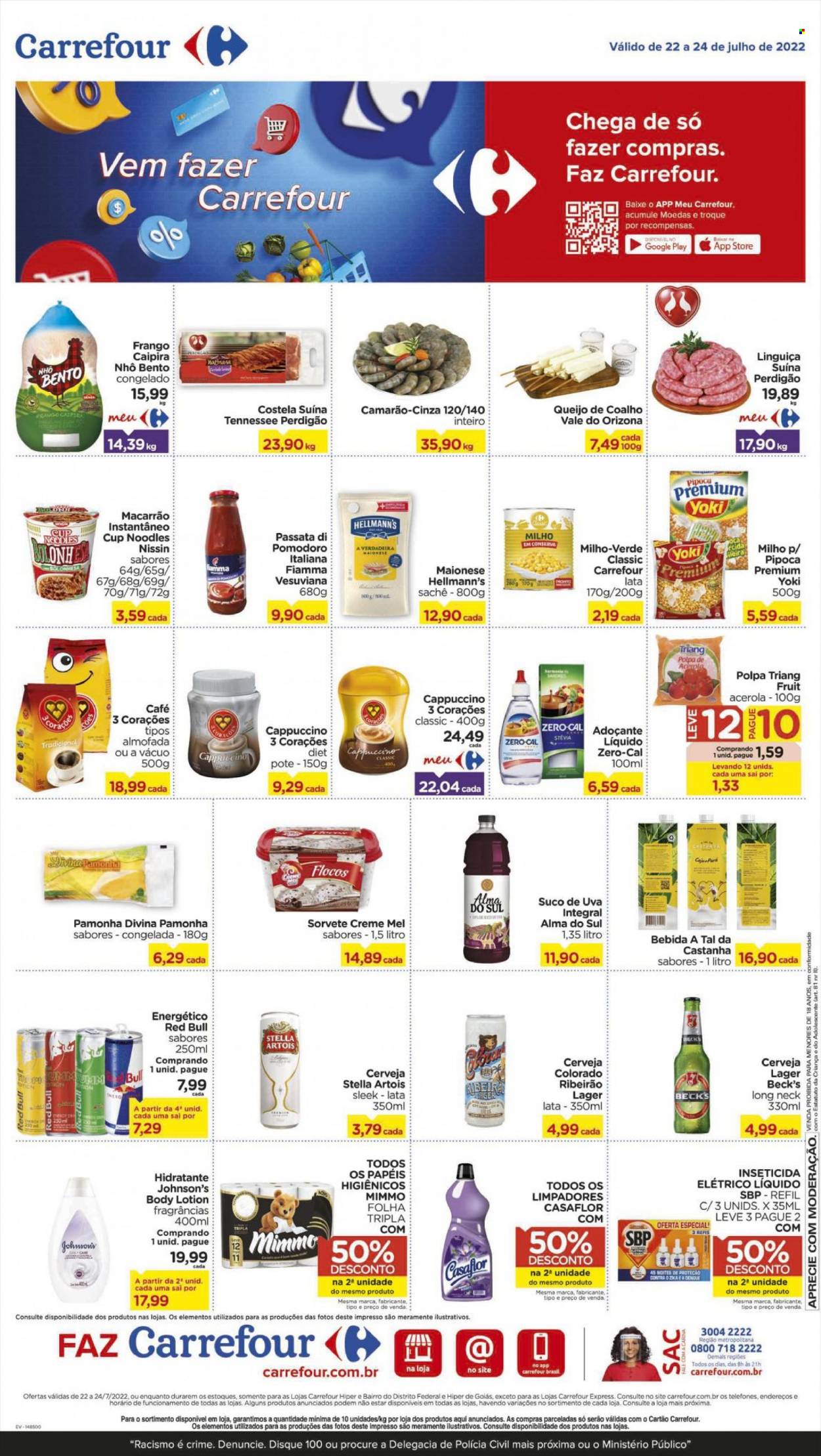 Folheto Carrefour - 22/07/2022 - 24/07/2022. Página 1