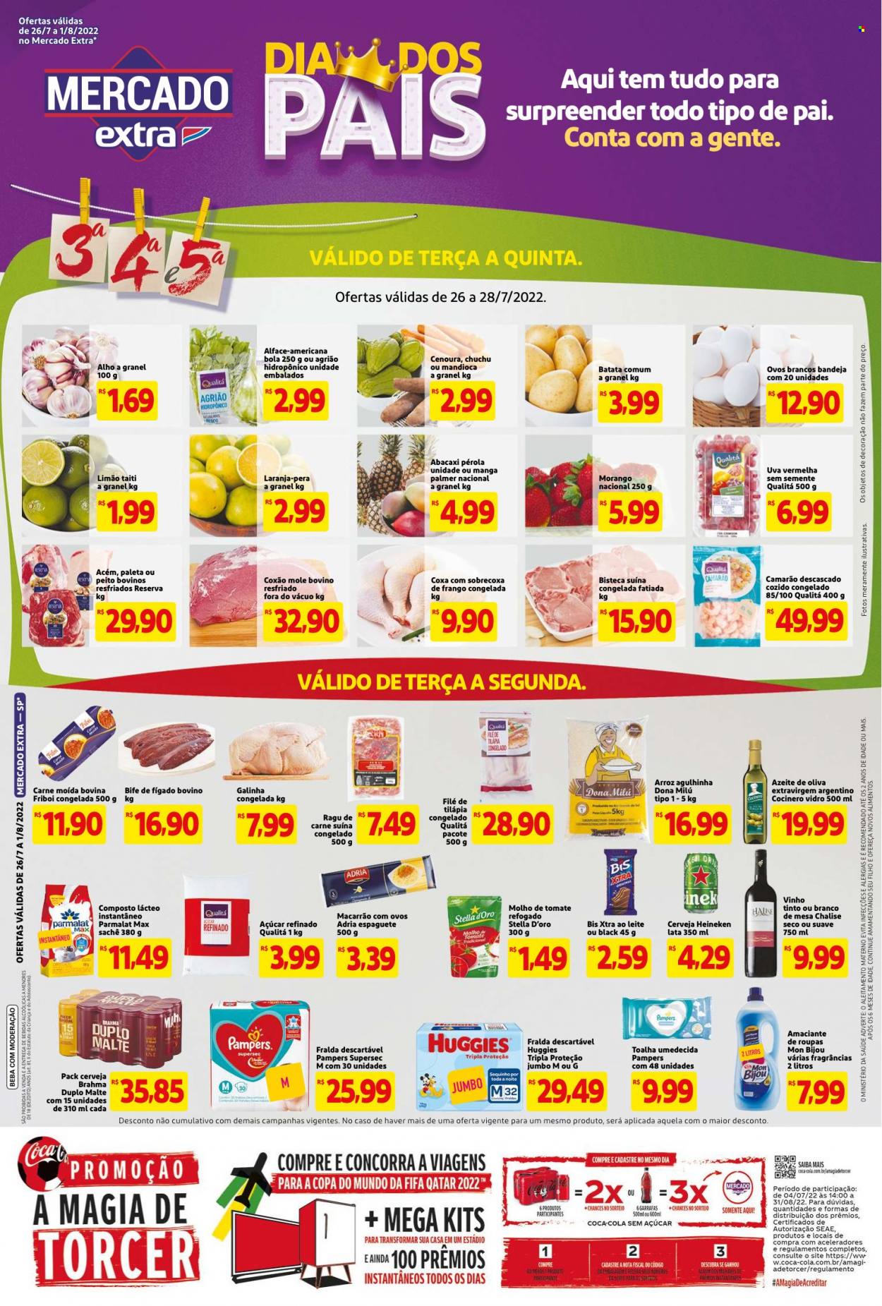 Folheto Mercado Extra - 26/07/2022 - 01/08/2022. Página 1