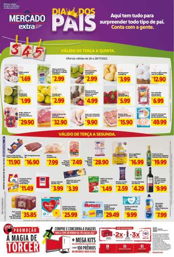 Folheto Mercado Extra - 26/07/2022 - 01/08/2022.