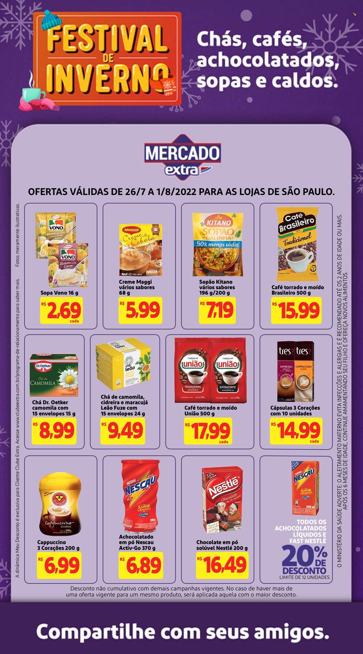 Folheto Mercado Extra - 26/07/2022 - 01/08/2022. Página 1