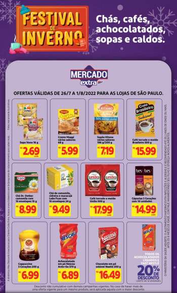 Folheto Mercado Extra - 26/07/2022 - 01/08/2022.
