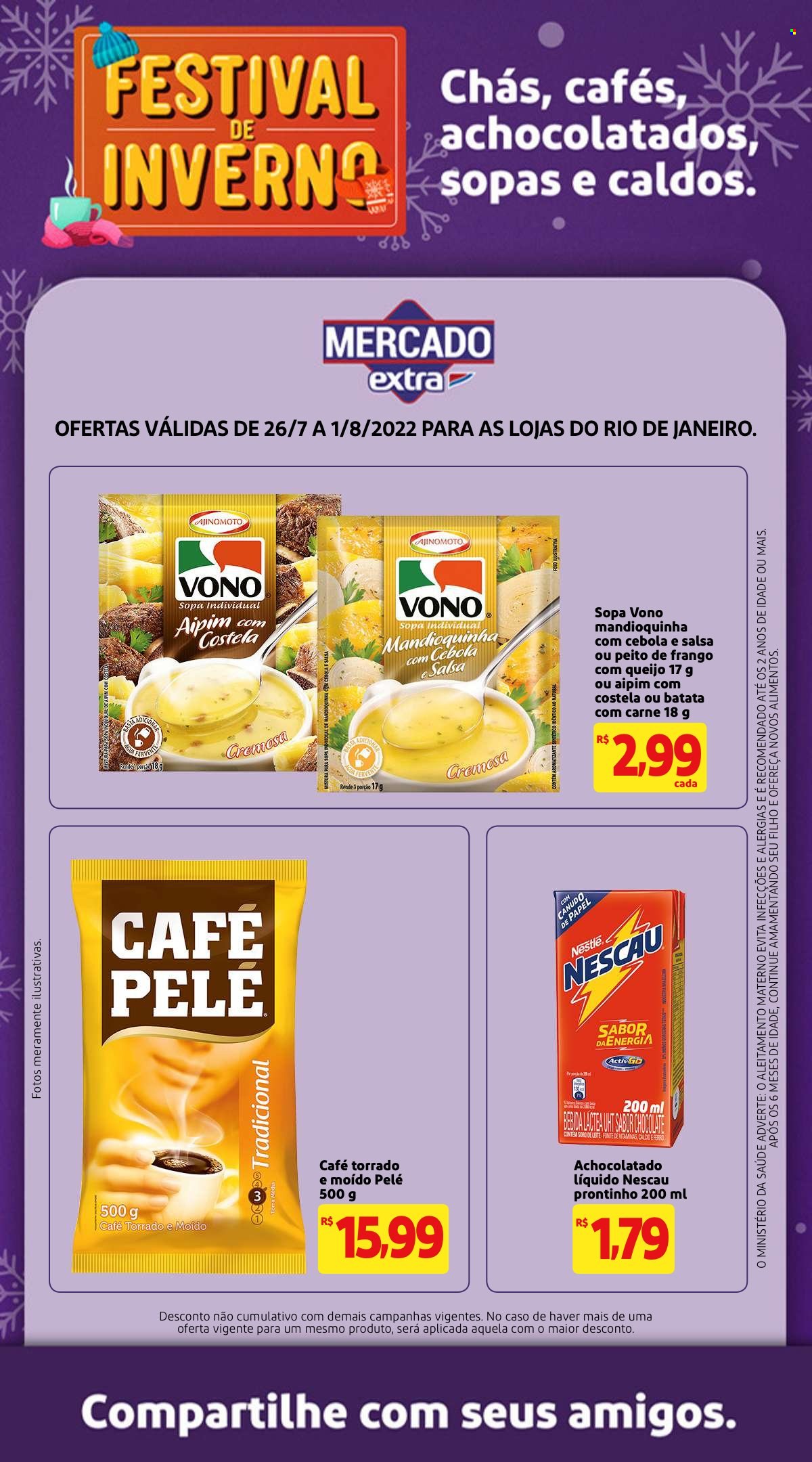 Folheto Mercado Extra - 26/07/2022 - 01/08/2022. Página 1