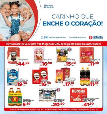 Folheto Shibata Supermercados - 26/07/2022 - 01/08/2022.